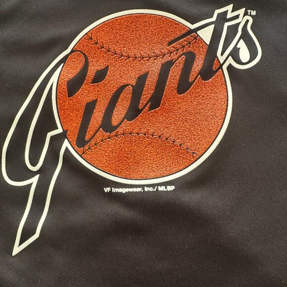 San Francisco Giants MLB Black Women’s V-Neck Jersey Tee Size Medium - Picture 2 of 11